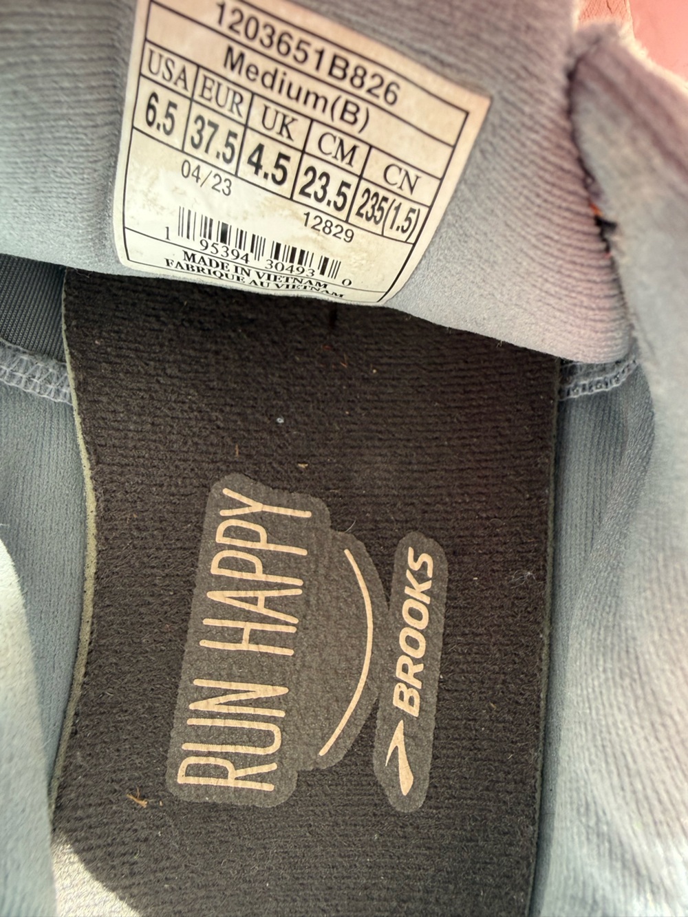 Brooks Anthem 5 Women size 6.5 Athletic in Cream with Orange and Gray Accents - Picture 8 of 8